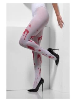 Smiffys Opaque Tights, White