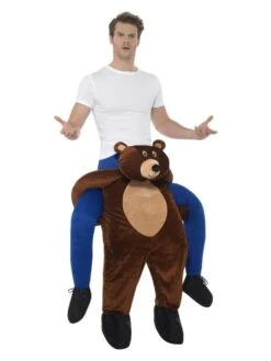 Smiffys Piggyback Bear Costume, Brown