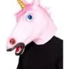 Smiffys Unicorn Latex Mask, Pink