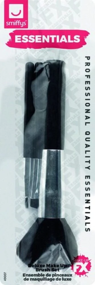 Smiffys Make-Up FX Essentials, Cosmetic Brush Set, 1 Smiffys Make-Up FX Essentials, Cosmetic Brush Set,