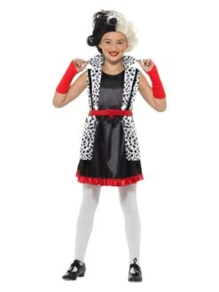 Smiffys Evil Little Madame Costume, Black & White