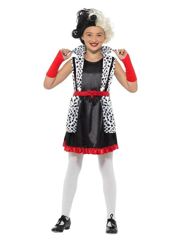 Smiffys Evil Little Madame Costume, Black & White 1 Smiffys Evil Little Madame Costume, Black & White
