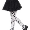 Smiffys Dalmatian Tights, Childs, Black & White