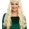 Smiffys Medieval Queen Wig, Blonde
