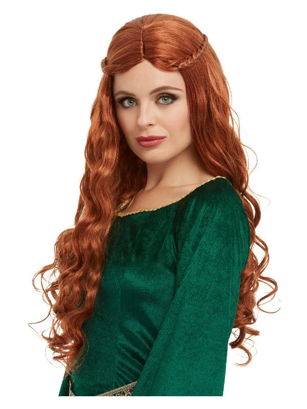 Smiffys Medieval Princess Wig, Auburn 1 Smiffys Medieval Princess Wig, Auburn