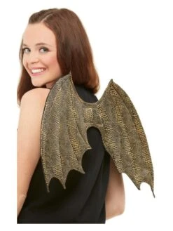 Smiffys Dragon Scale Wings, Gold