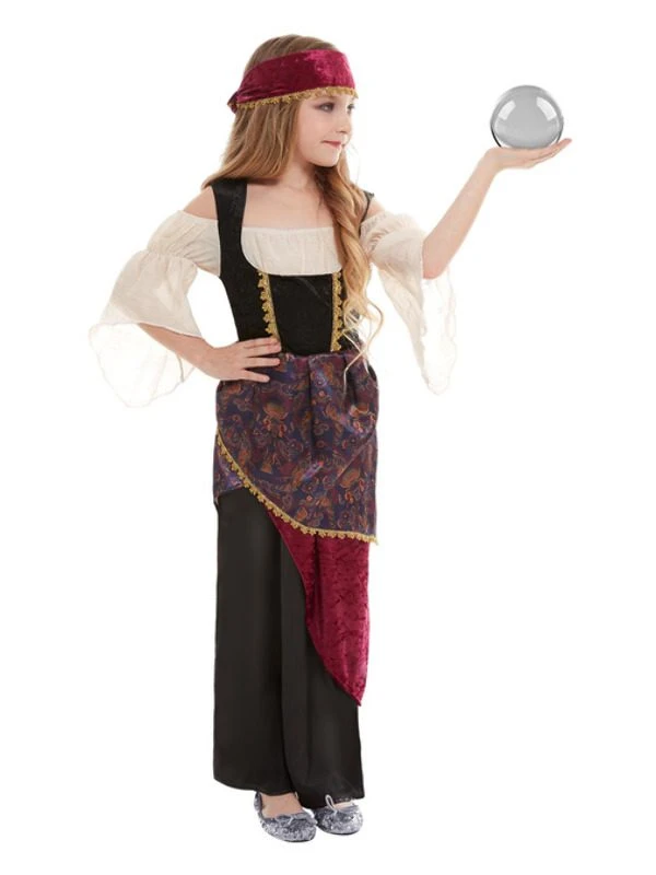 Smiffys Deluxe Fortune Teller Costume, Multi-Coloured 1 Smiffys Deluxe Fortune Teller Costume, Multi-Coloured