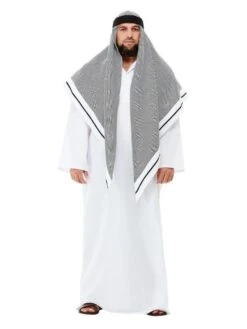 Smiffys Deluxe Fake Sheikh Costume, White