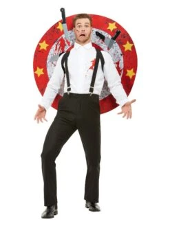 Smiffys Deluxe Knife Thrower Costume, Red & White