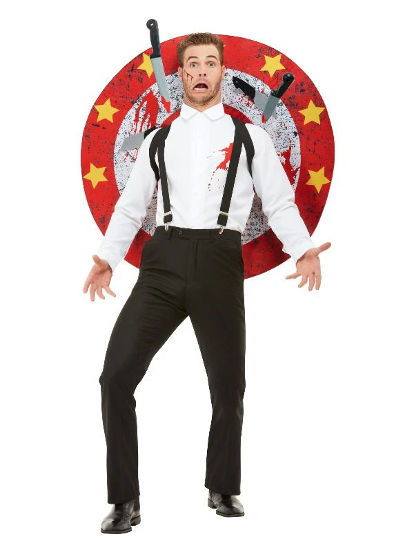 Smiffys Deluxe Knife Thrower Costume, Red & White