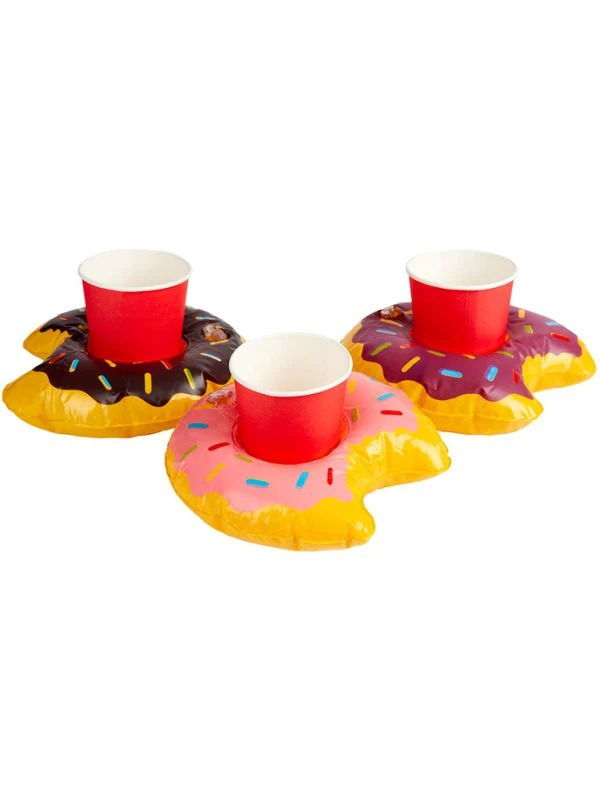 Smiffys Inflatable Donut Drink Holder Ring, Assorted 1 Smiffys Inflatable Donut Drink Holder Ring, Assorted