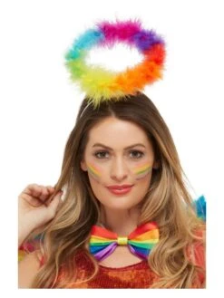 Smiffys Rainbow Angel Halo, Multi-Coloured