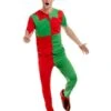 Smiffys Elf Costume, Green & Red
