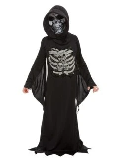 Smiffys Skeleton Reaper Costume, Black