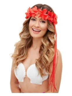 Smiffys Tropical Hawaiian Headbands, Neon