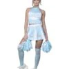 Smiffys Fever Angel Cheerleader Costume, Blue