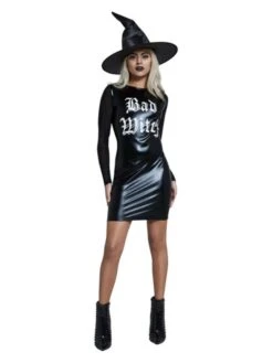Smiffys Fever Bad Witch Costume, Black