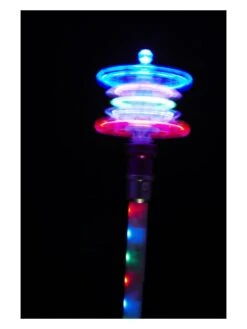 Smiffys Snowflake Wand, Light Up, Multi-Coloured