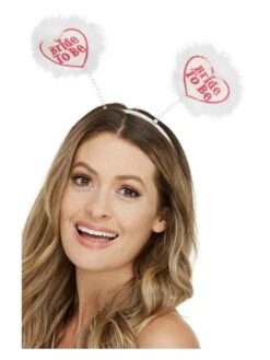 Smiffys Bride To Be Boppers, White & Pink