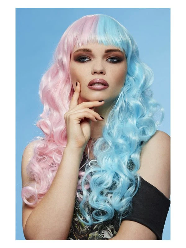 Smiffys Manic Panic® Cotton Candy Angel™ Siren™ Wig 1 Smiffys Manic Panic® Cotton Candy Angel™ Siren™ Wig