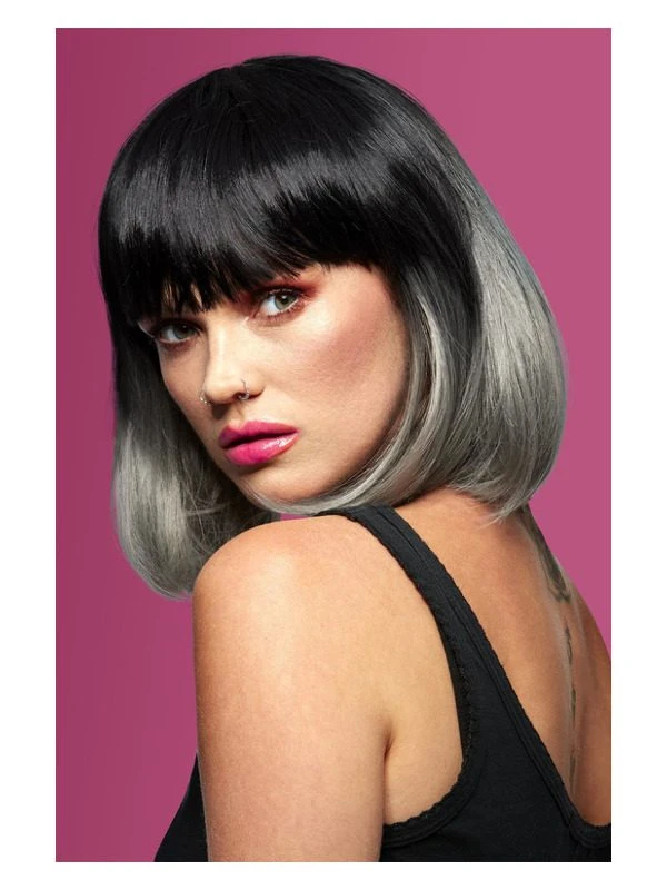Smiffys Manic Panic® Alien Grey™ Ombre Glam Doll™ Wig 1 Smiffys Manic Panic® Alien Grey™ Ombre Glam Doll™ Wig