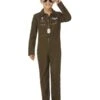 Smiffys Top Gun Maverick Child’s Aviator Costume, Green