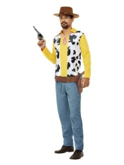 Smiffys Western Cowboy Costume, Yellow