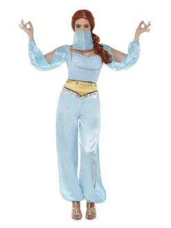 Smiffys Arabian Princess Costume, Light Blue