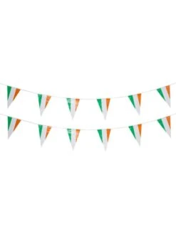 Smiffys St Patricks Day Triangle Bunting, Plastic