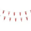 Smiffys England Flag Triangle Bunting, Plastic