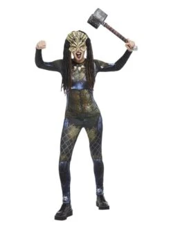 Smiffys Predatory Alien Costume, Multi