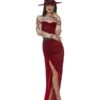 Smiffys Satanic Witch Costume, Red