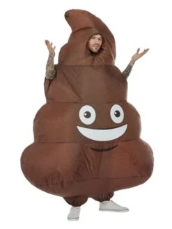 Smiffys Inflatable Poop Costume, Brown