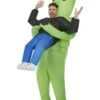Smiffys Inflatable Alien Abduction Costume, Green
