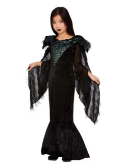 Smiffys Deluxe Raven Princess Costume, Black