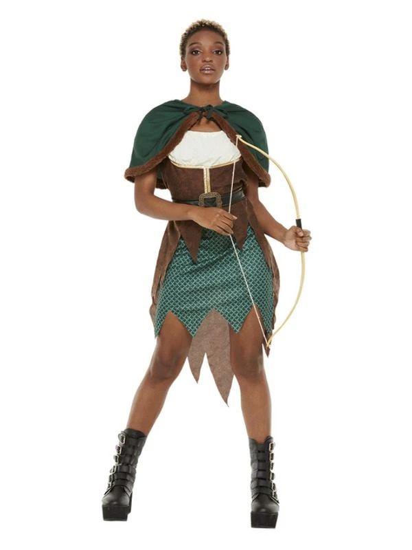 Smiffys Deluxe Forest Archer Costume, Green 1 Smiffys Deluxe Forest Archer Costume, Green