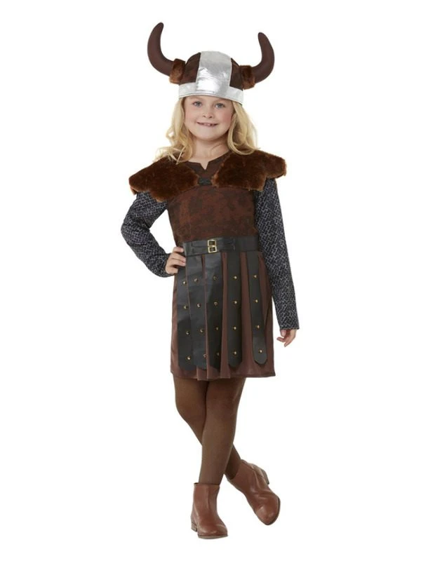 Smiffys Viking Princess Costume, Brown 1 Smiffys Viking Princess Costume, Brown