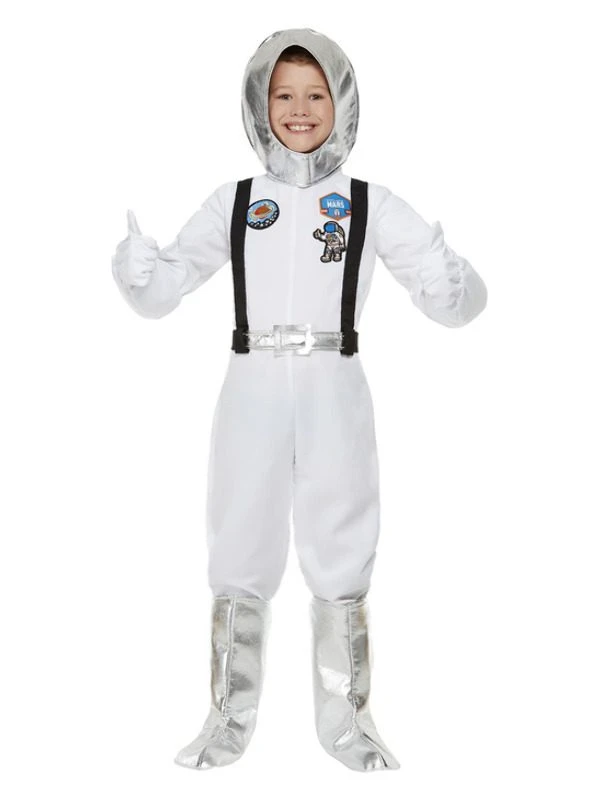 Smiffys Out Of Space Astronaut Costume, White 1 Smiffys Out Of Space Astronaut Costume, White