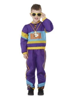 Smiffys 80s Relax Costume, Purple
