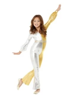 Smiffys 70s Super Chic Costume, Gold