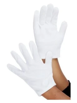 Smiffys Kids Gloves, White