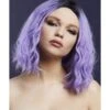 Smiffys Fever Cara Wig, Two Toned Blend, Violet