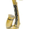Smiffys Inflatable Saxophone, Gold