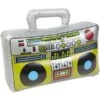 Smiffys Inflatable Boom Box, Silver