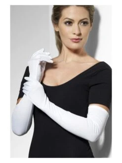 Smiffys Gloves, White