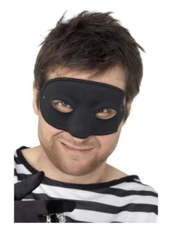 Smiffys Burglar Eyemask, Black