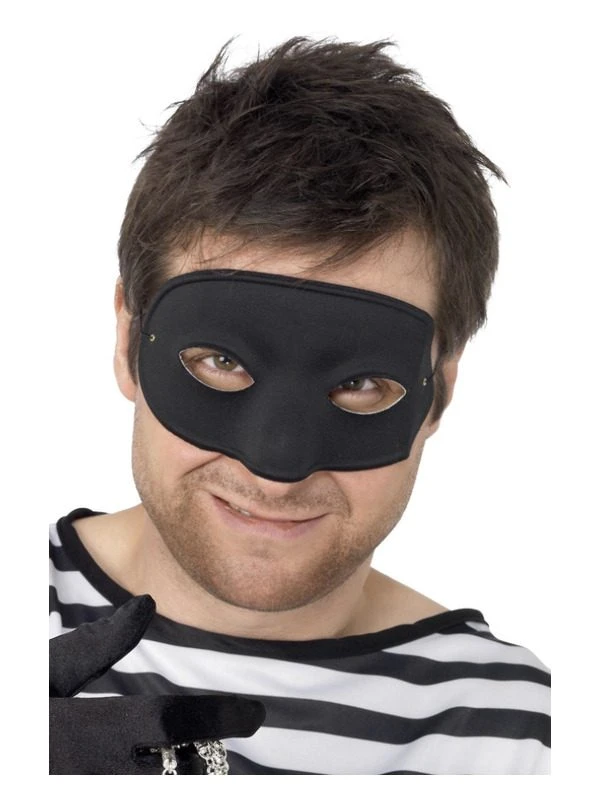 Smiffys Burglar Eyemask, Black 1 Smiffys Burglar Eyemask, Black
