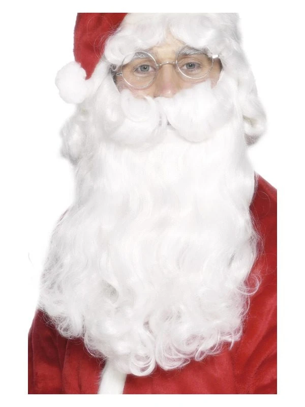 Smiffys Deluxe Santa Beard, White 1 Smiffys Deluxe Santa Beard, White