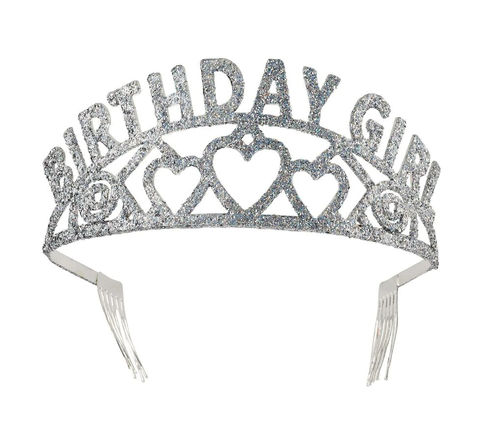 Birthday Girl Glitter Tiara 1 Birthday Girl Glitter Tiara