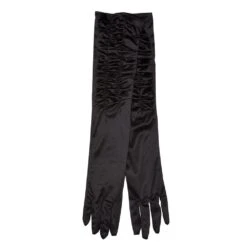 Satin Theatrical Gloves Black